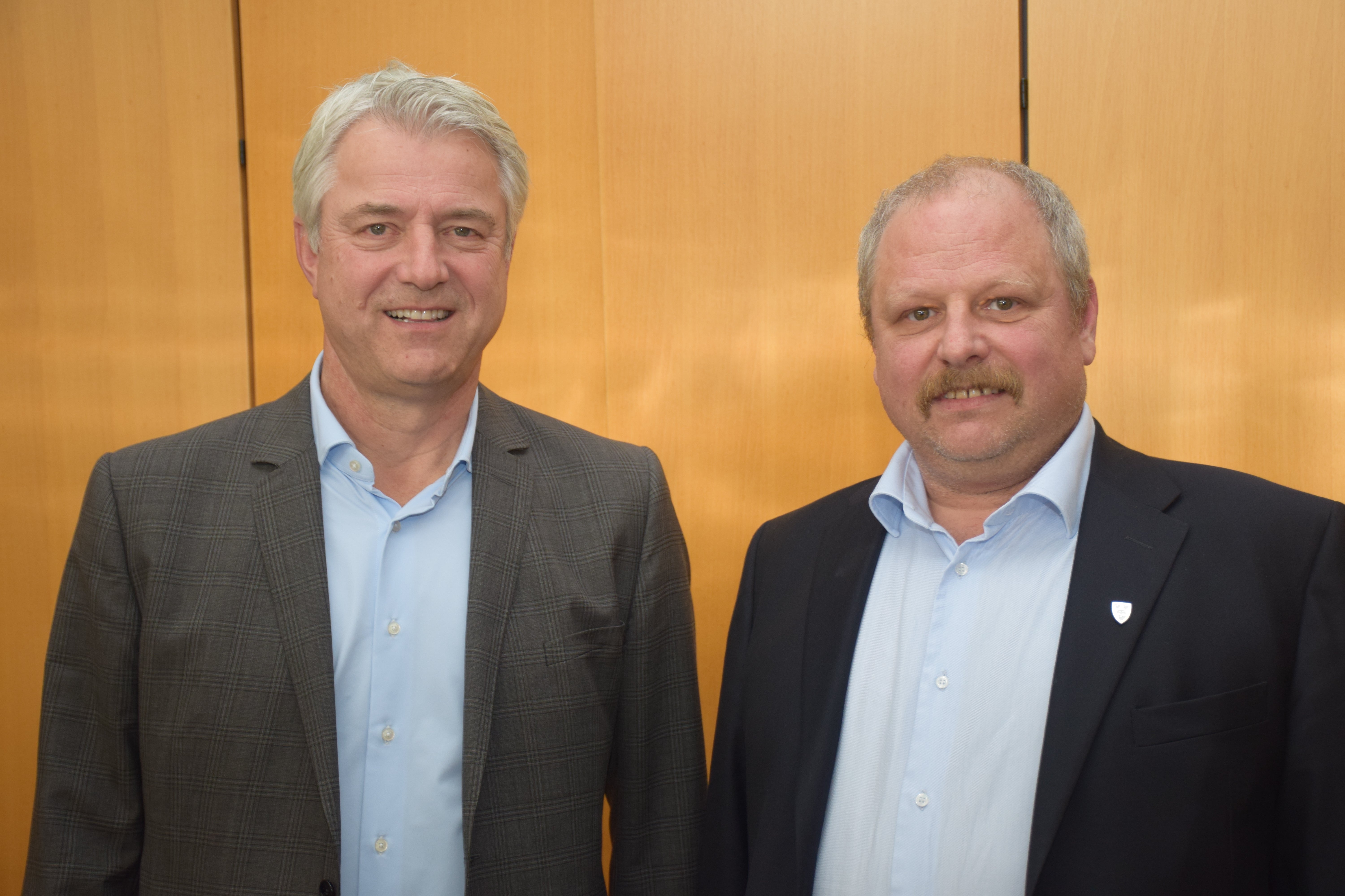 Primar Guido Schumacher (li) und Primar Michael Engl
