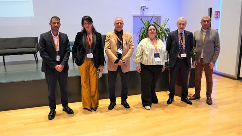 V.l.n.r.:  Arian Zaboli, Elisa Pontoni, Norbert Pfeifer, Elena Carion, Vito Cianci und Umberto Tait (Foto: Sabes/Rocco Leo)
