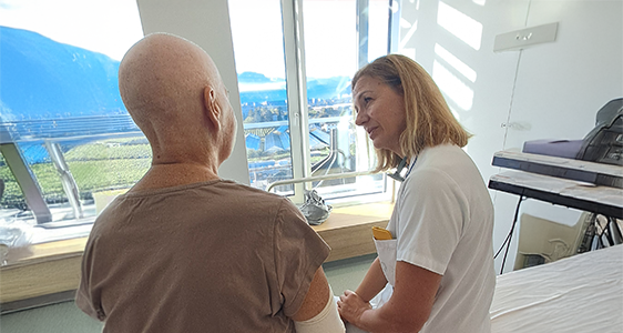 Edith Amplatz, Krankenpflegerin der Hämatologie am Krankenhaus Bozen (Foto: SABES)