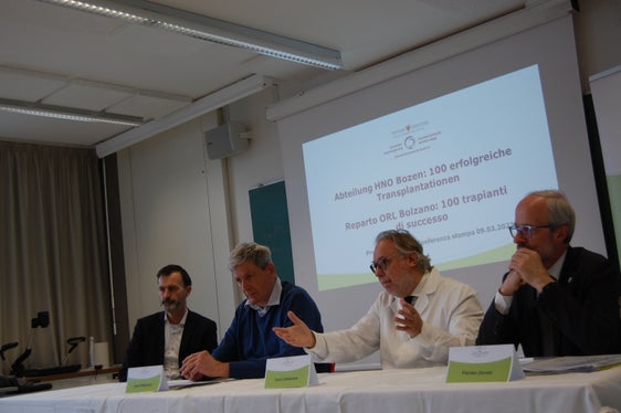 (d.s.) Pierpaolo Bertoli, Josef Widmann, Luca Calabrese, Florian Zerzer