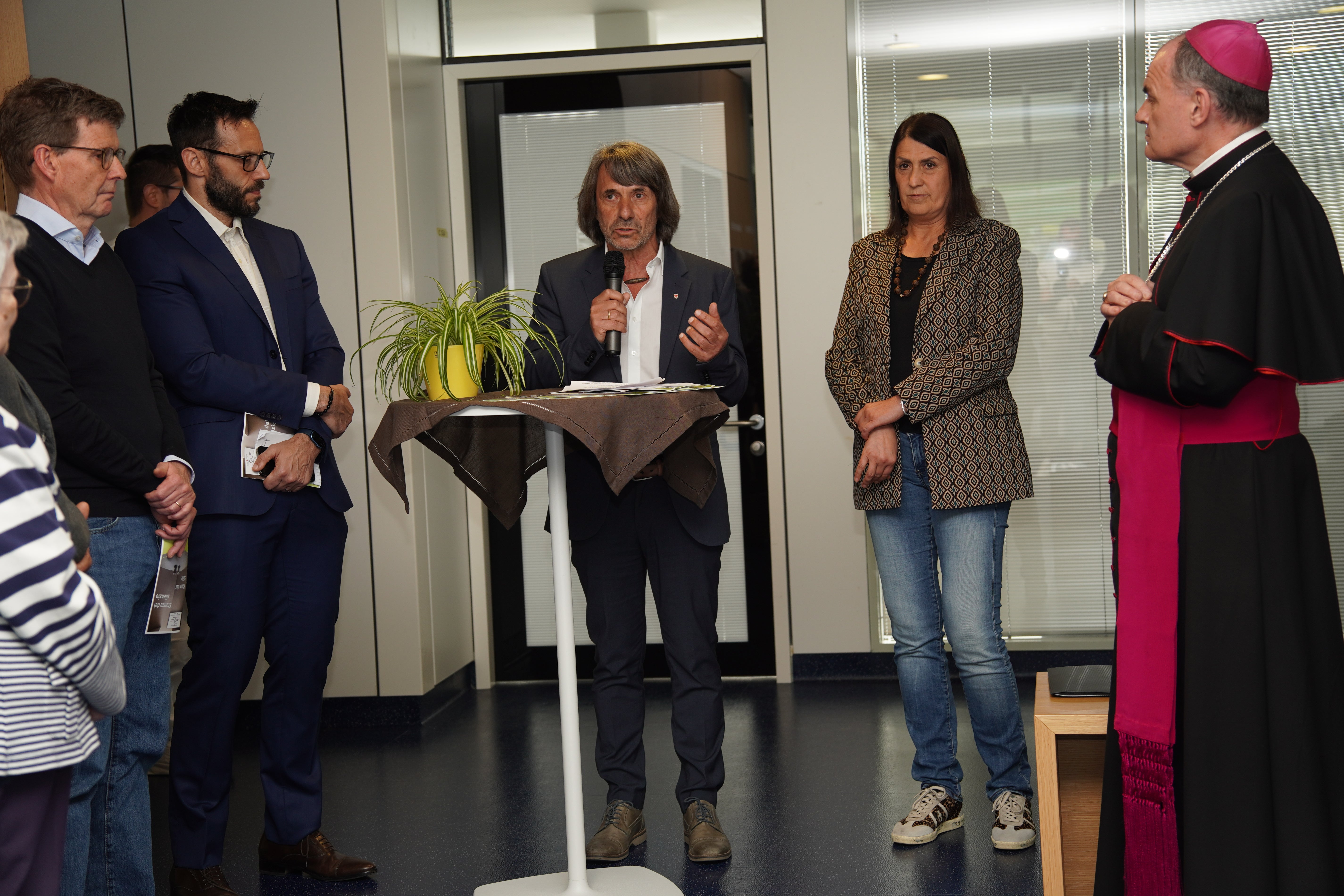 v.l.n.r.: Armanaschi Luca, Hubert Messner, Irene Pechlaner und Ivo Muser 