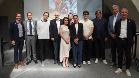 Da sinistra: Daniel Neunhäuserer, Elio Assisi, Mirko Bonetti, Thomas Tiefenbrunner, Laura Rech, Giorgio Merola, Simone Grossgasteiger, Matteo Bianchi, Valentino Beccari, Josef Widmann e Peter Brunner (foto: Sabes/RL)