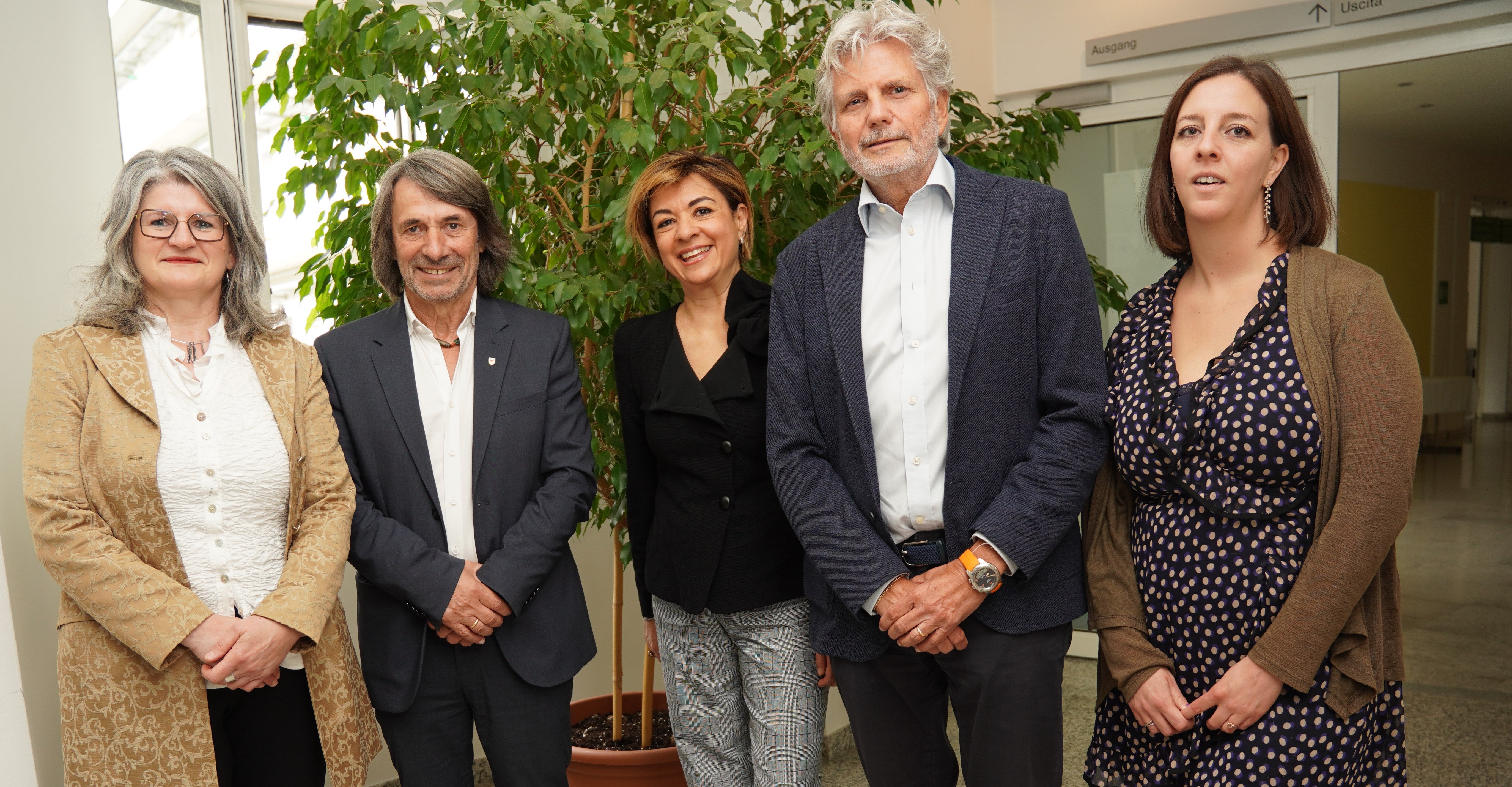 v.l.n.r.: Doris Gatterer, Hubert Messner, Tiziana Grasso, Horand Meier, Claudia Pfeifer