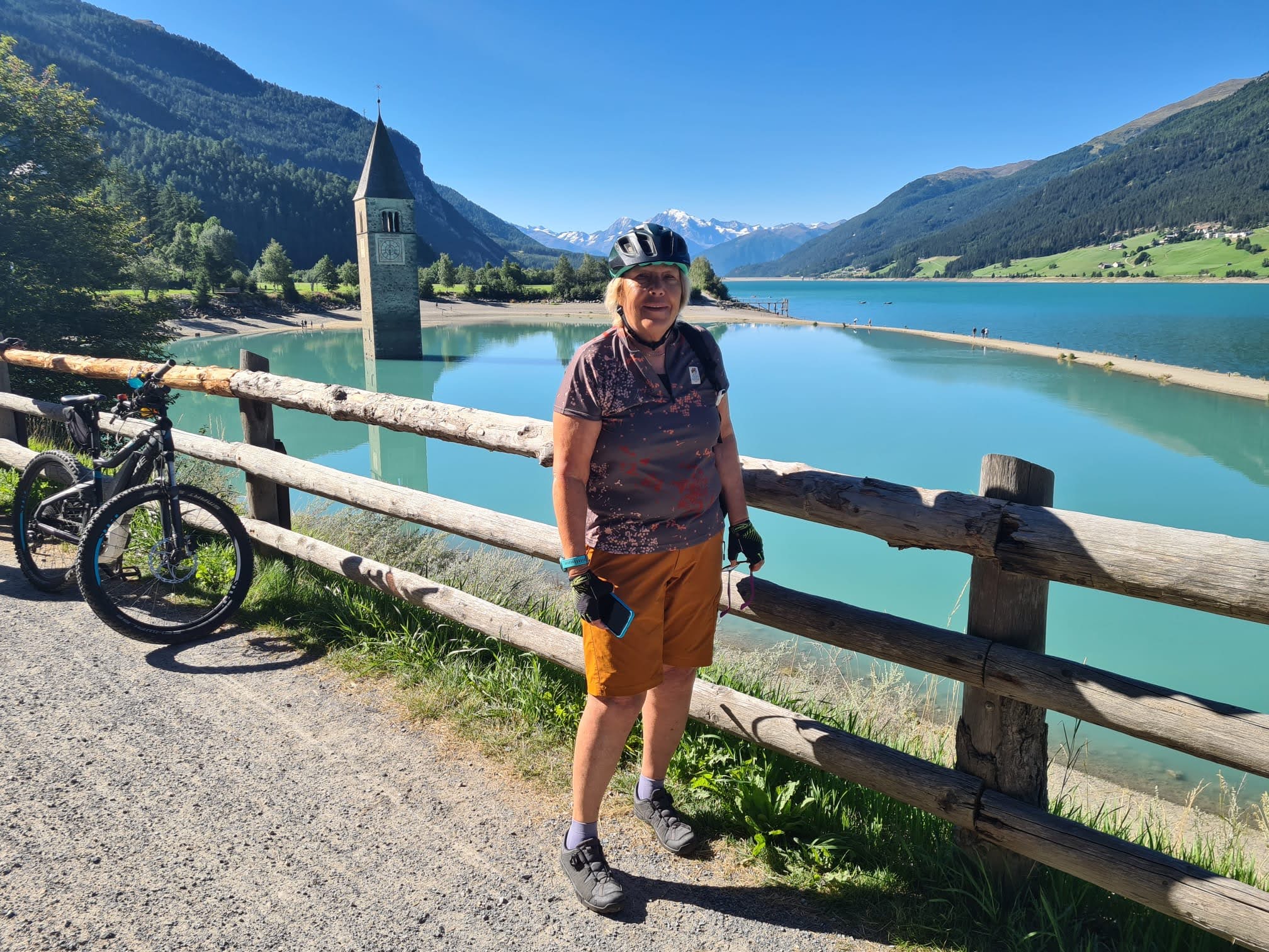 Radtour am Reschensee