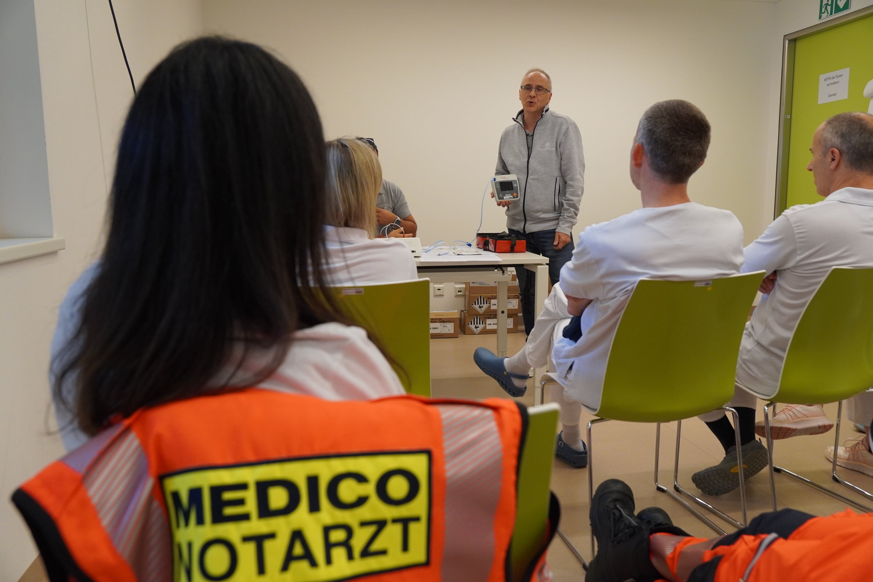 Addestramento all’uso del defibrillatore (foto: Asdaa)