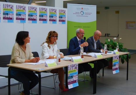 v.l.n.r.: Silvia Spertini, Mariagrazia Zuccaro, Florian Zerzer und Günther Burger