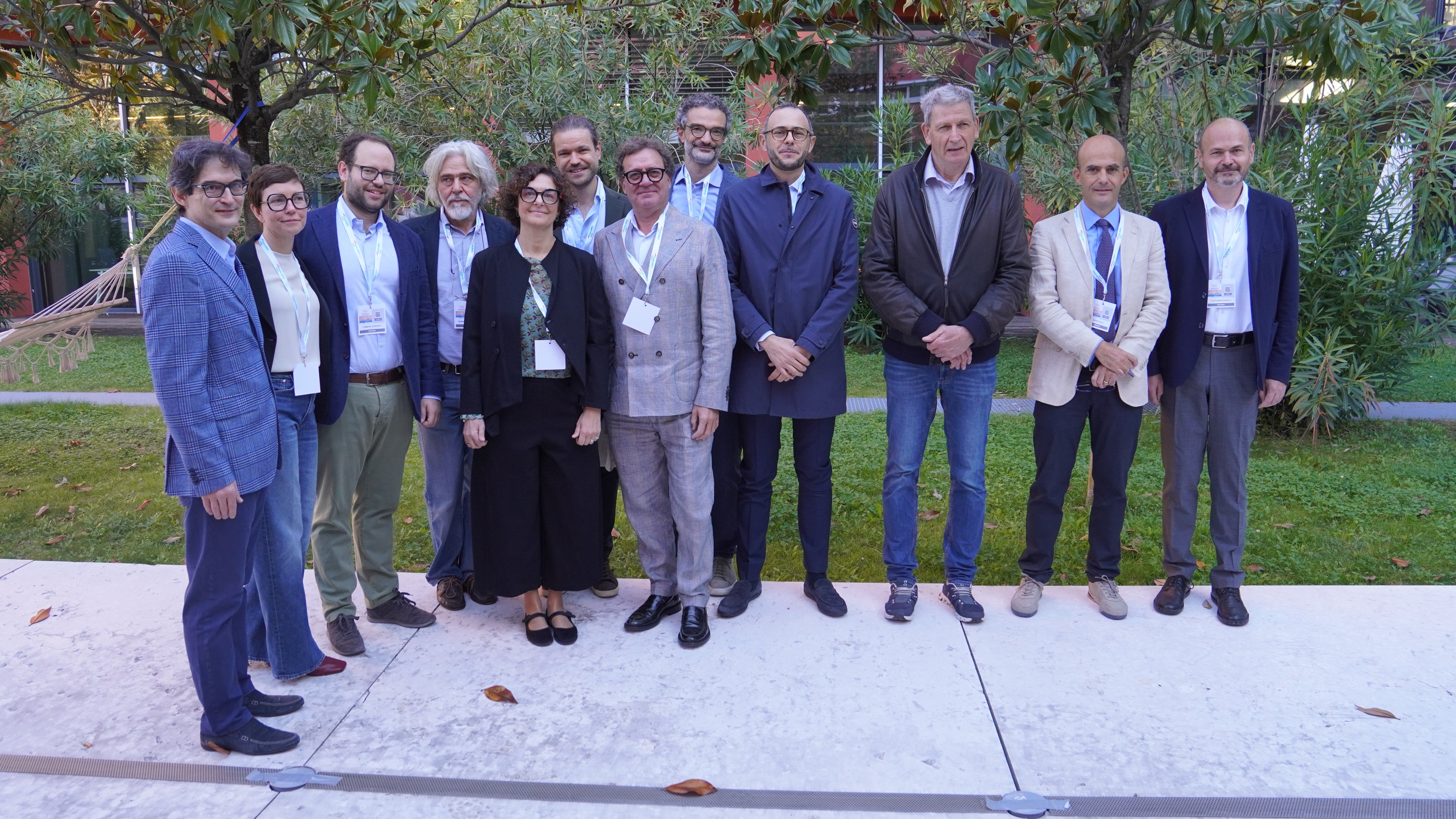 V.l. Umberto Rozzanigo, Federica Ferro, Tommaso Gorgatti, Reinhold Perkmann, Elisa Dall'Ora, Filippo Gorgatti, Benedetto Petralia, Giovanni Coppi, Alessio Comai, Josef Widmann, Giosuè Gulli, Luca Sebastianelli 