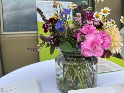 Ein frisch gepflückter Willkommensgruß aus dem Garten der Sinne