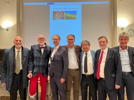 V.l.n.r: Prof. Maurizio Falcioni , Prof. Joachim Müller, Dr. Martin Patscheider, PD Dr. Martin Hempel, Prof. Shin-Ichi Usami, Prof. Mario Zernotti, Dr. Alois Reiterer