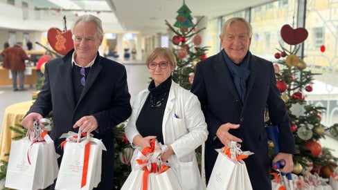 v.l.n.r.: Peter Thun, Laura Battisti und Gerhart Gostner 