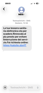Comunicazione fraudolente esempio 1