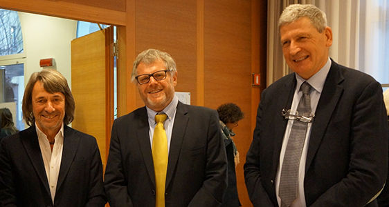 V.l.n.r.: Landesrat Hubert Messner, Primar Martin Steinkasserer und Sanitätsdirektor Josef Widmann