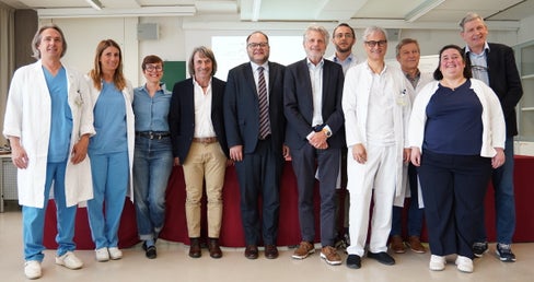 (v.l.) Marc Kaufmann, Julia Kompatscher, Federica Ferro, Hubert Messner, Christian Kofler, Horand Meier, Alessio Comai, Francesco Teatini, Andreas Schwarz, Elena Carion, Josef Widmann