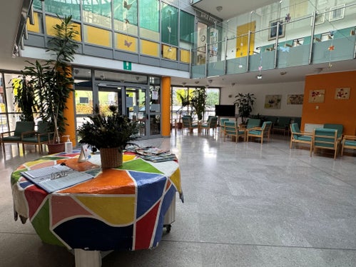 Der Eingangsbereich im Pflegezentrum Firmian 
