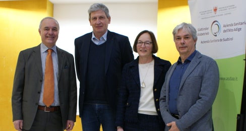 (v.l.) Marco Scatizzi, Josef Widmann, Monika Elisabeth Zäbisch, Antonio Frena