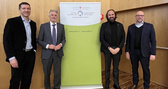 (v.l.) Gilbert Spizzo, Horand Meier, Antonio Gasbarrini, Martin Maffei