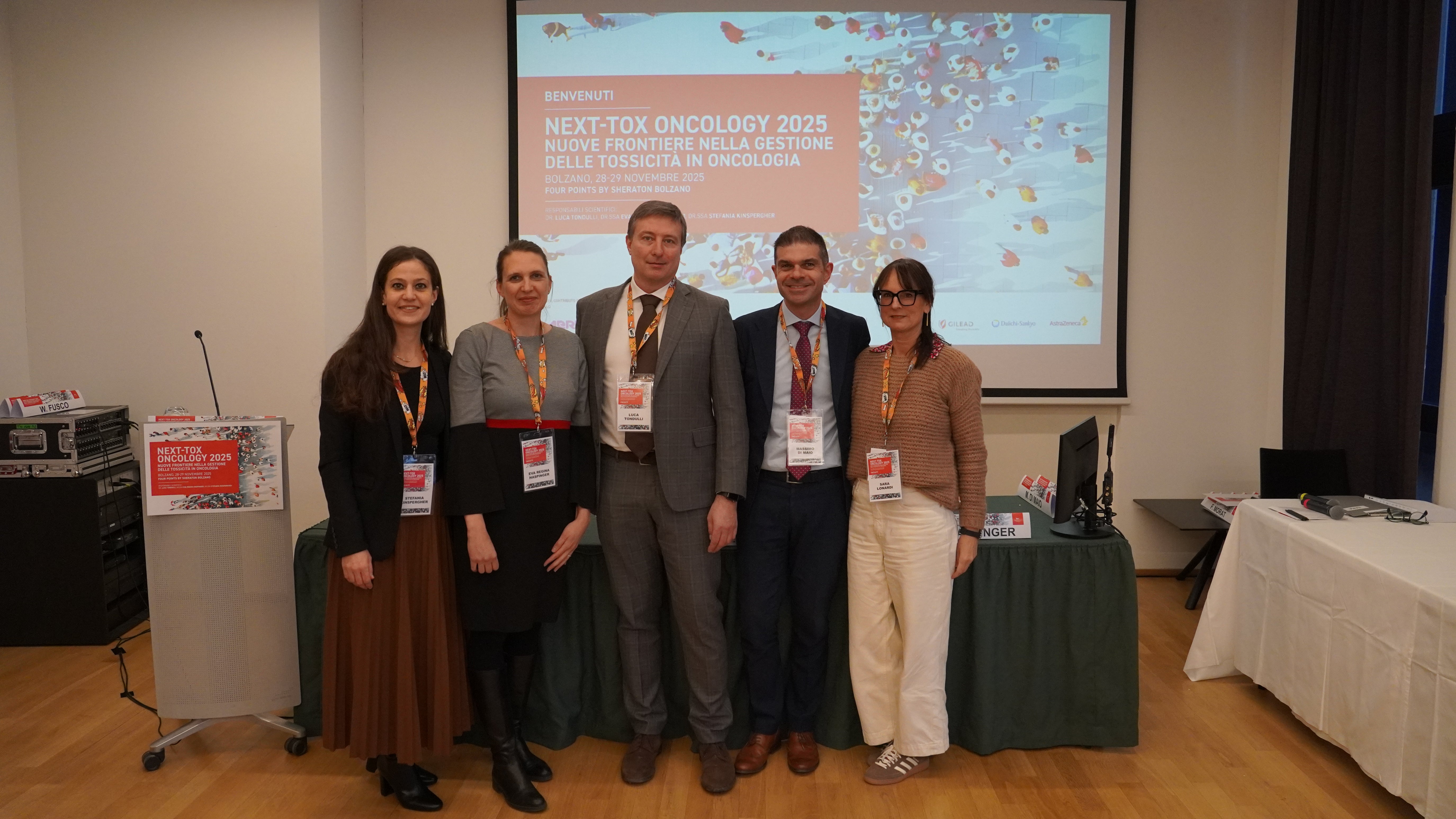 v. l. Stefania Kinspergher, Eva Regina Haspinger, Luca Tondulli, Massimo Di Maio, Sara Lonardi (Foto Sabes/Rocco Leo)
