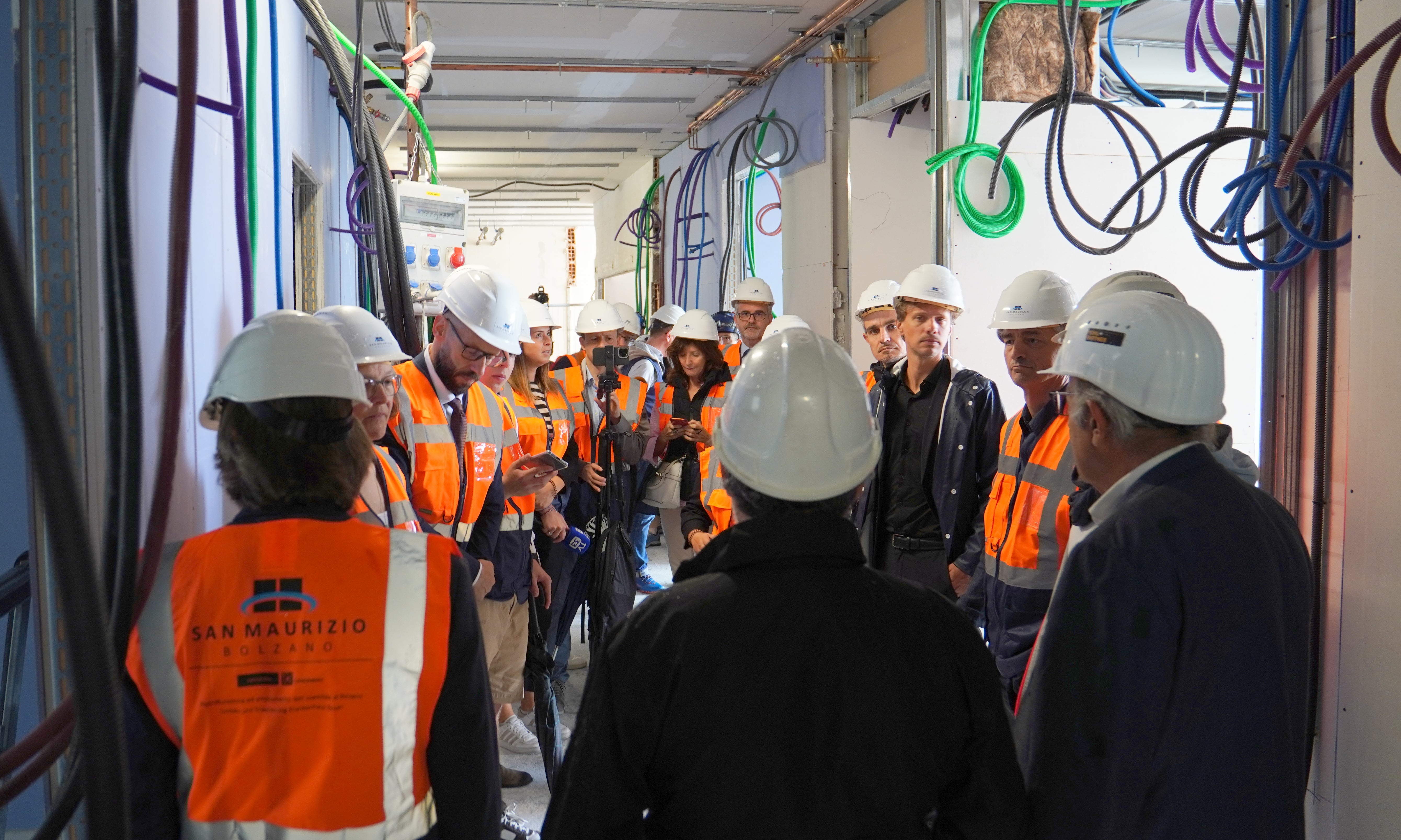 Die Baustelle am Krankenhaus Bozen