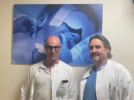 Kinderchirurg Dr. Michele Corroppolo (li) und Primar Dr. Alex Staffler (Foto: Sabes)