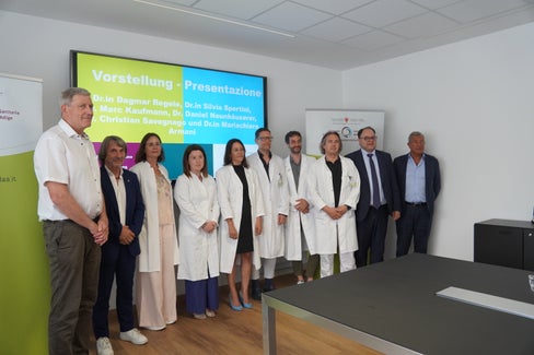 Josef Widmann, Hubert Messner, Dagmar Regele,  Mariachiara Armani, Silvia Spertini, Christian Savegnago, Daniel Neunhäuserer, Marc Kaufmann, Christian Kofler, Umberto Tait. (Foto: Asdaa)