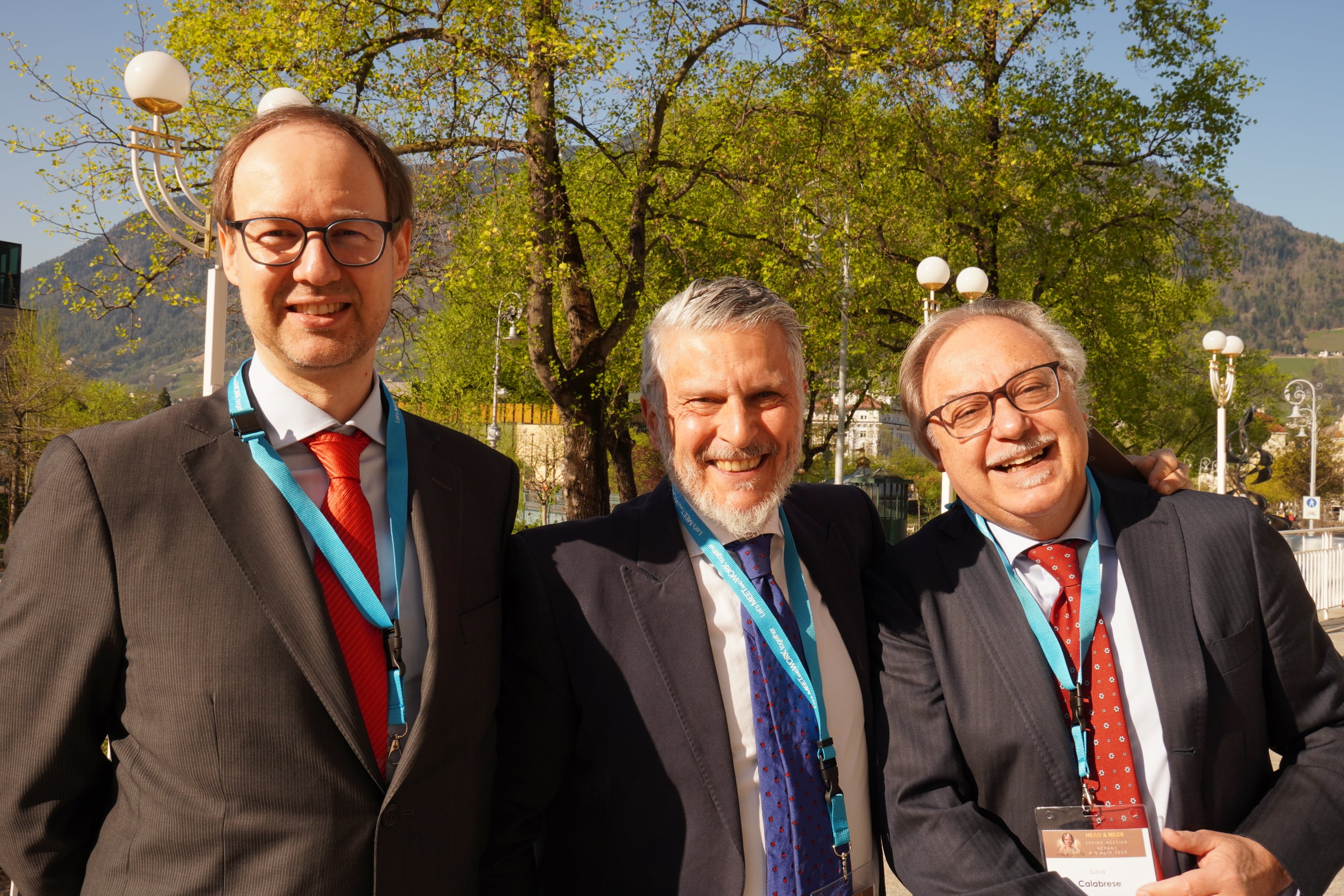 3 HNO-Primare unter sich: v.l.n.r. Dr. Martin Patscheider (Brixen), Dr. Roberto Magnato (Meran) und Dr. Luca Calabrese (Bozen)