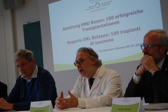 (d.s.) Josef Widmann, Luca Calabrese, Florian Zerzer