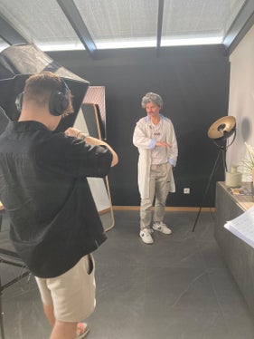 Dreharbeiten für die TikTok-Videos