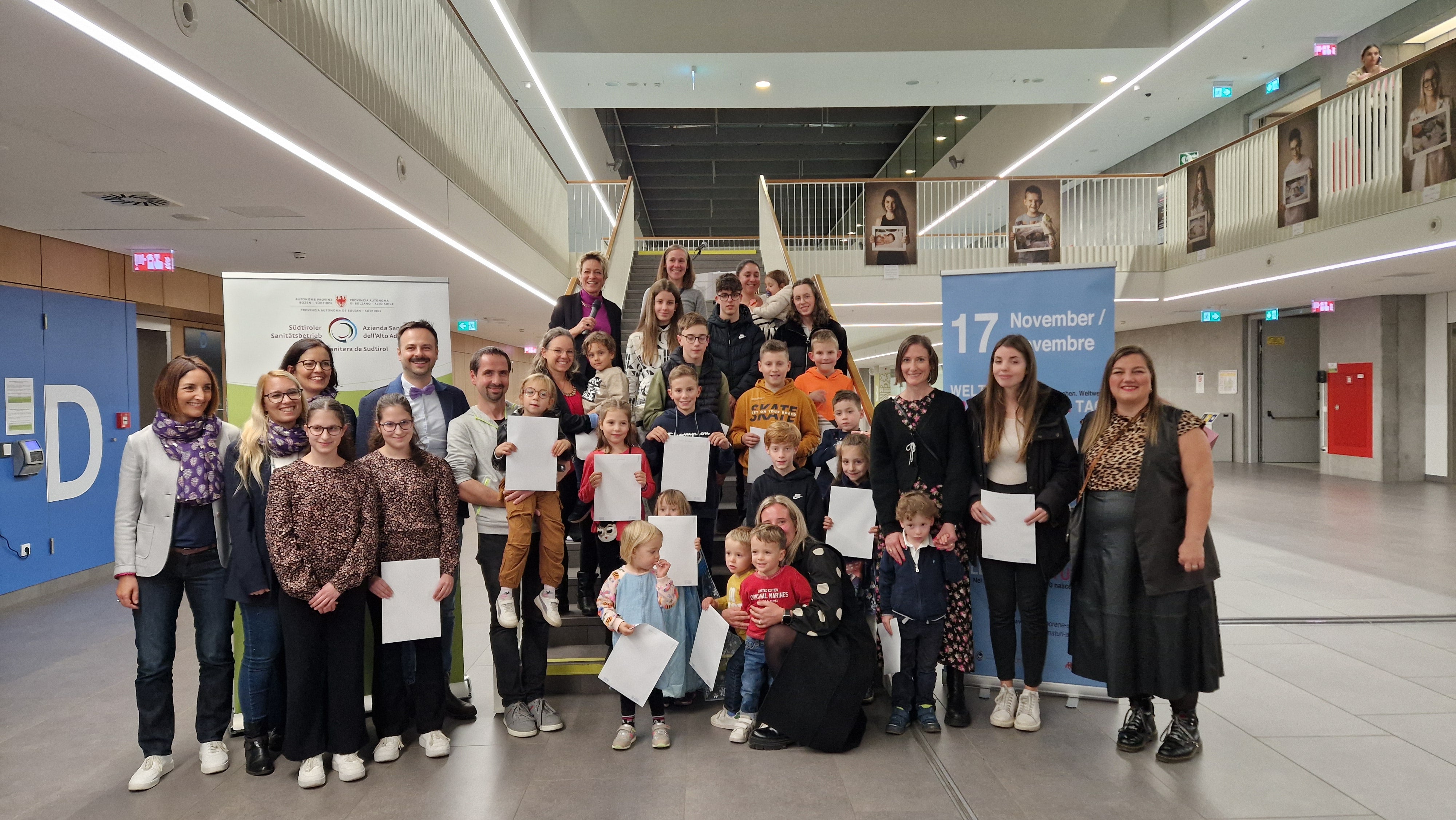 Auch die ehemaligen Frühgeborenen und ihre Familien waren eingeladen.