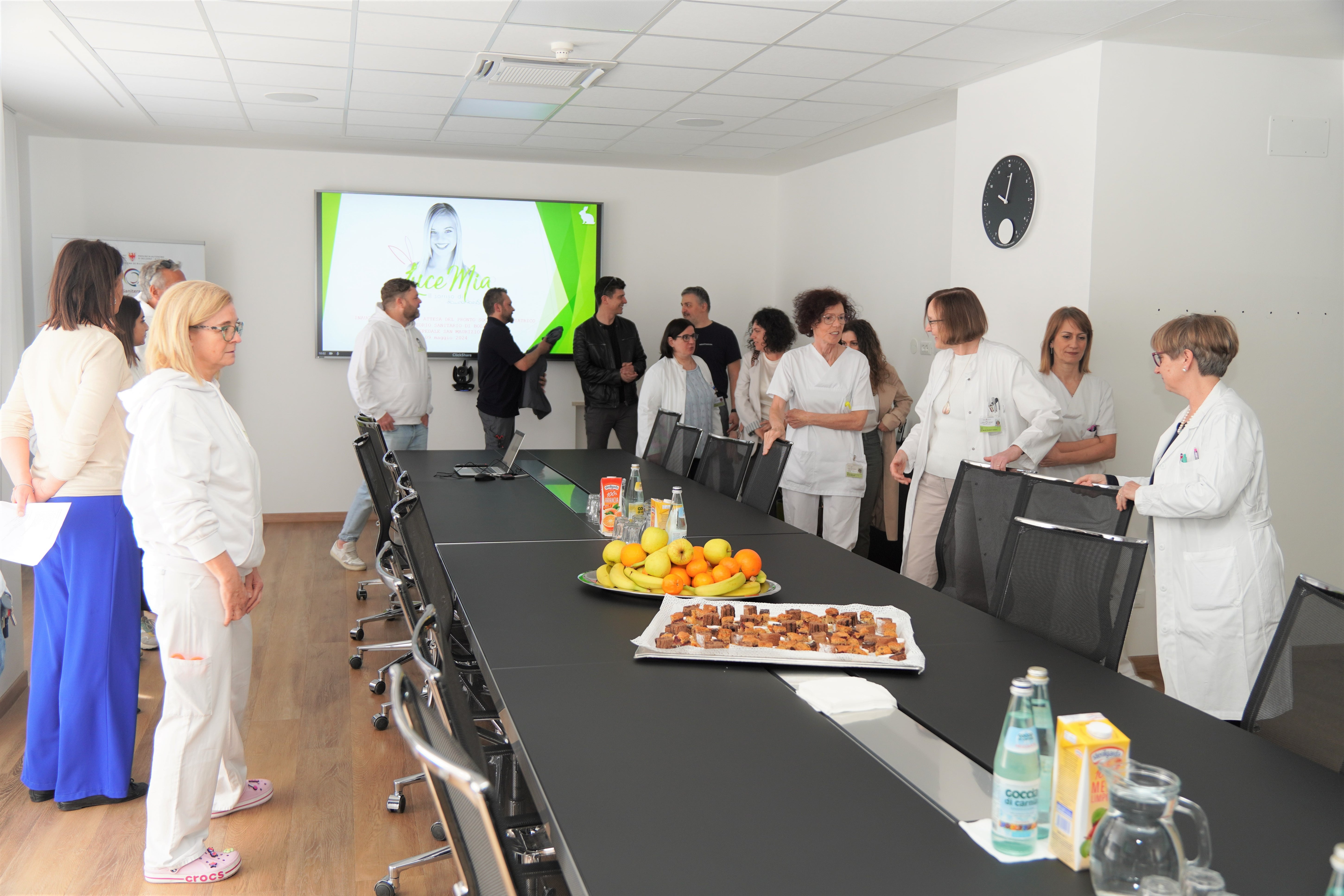 Kurz vor der Präsentation des Projektes 