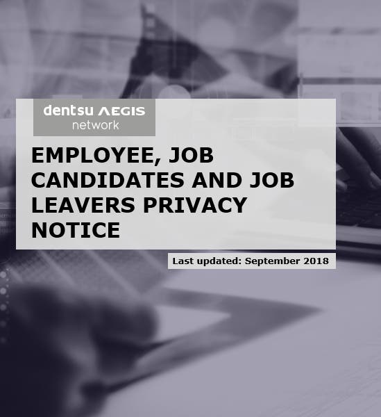 Employee, Job, Candidates and Job Leavers Privacy Notice