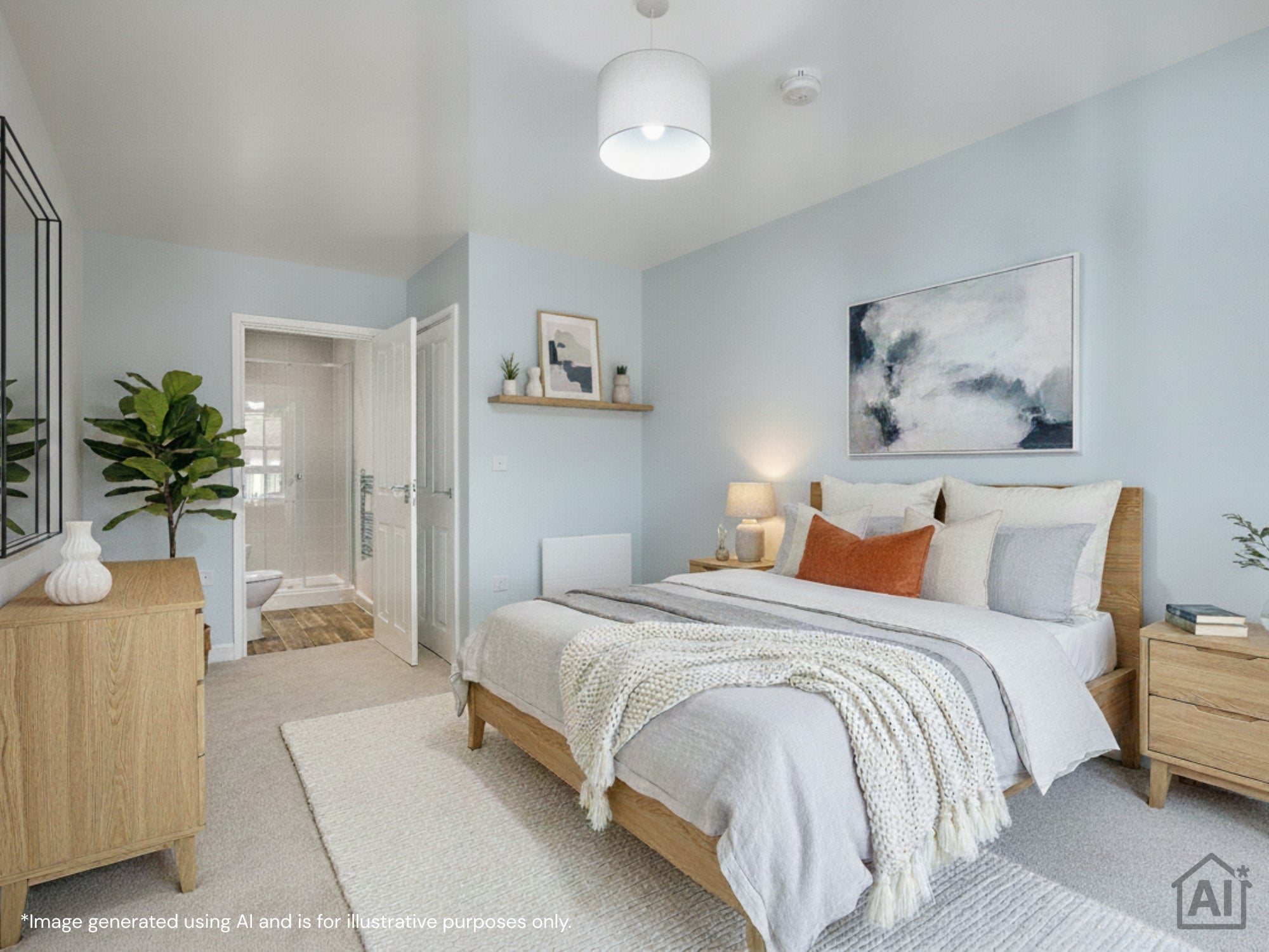 SNG at Montem, Type J E1 2 bed apartment bedroom