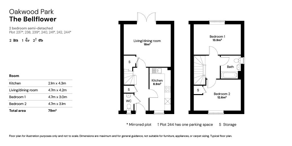 The Bellflower floor plan