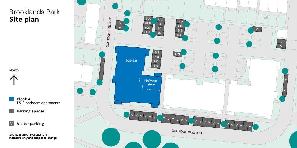 Site Plan - plots 605-621
