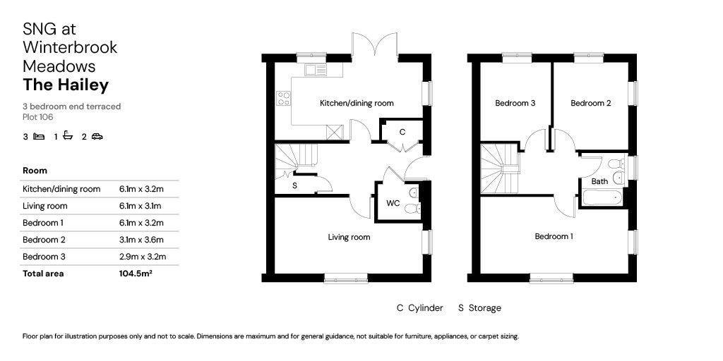 SNG at Winterbrook Meadows - floor plan plot 106