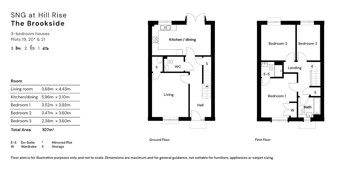 SNG at Hill Rise floor plan - Plots 19-21
