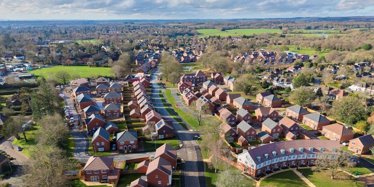 SNG at Emmer Green Drive drone image #1