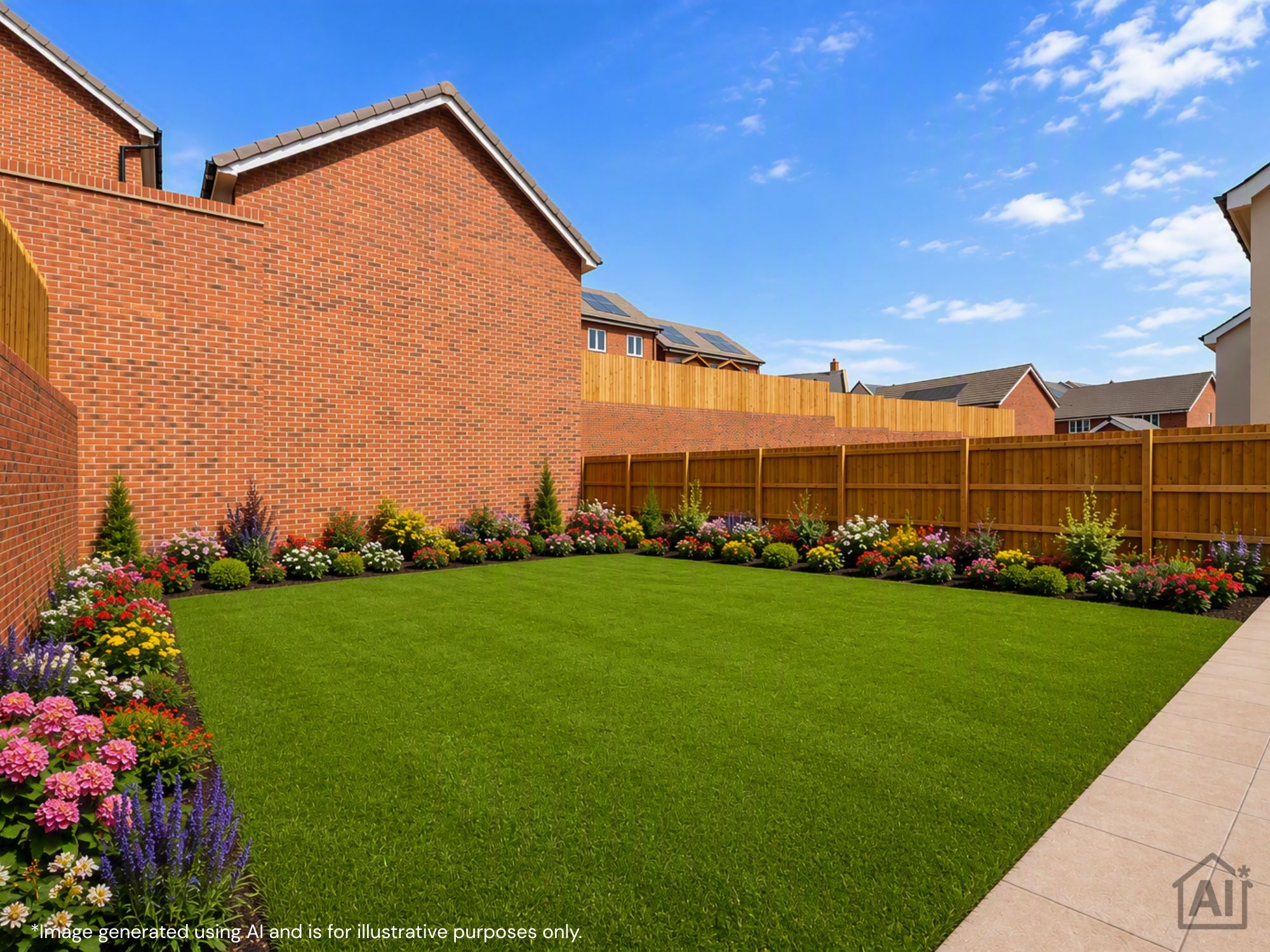 Heritage Green III plot 545 enhanced garden2