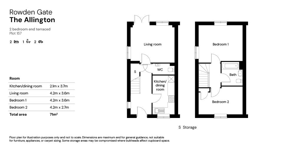 Rowden Gate, Chippenham - Plot 157 floor plan