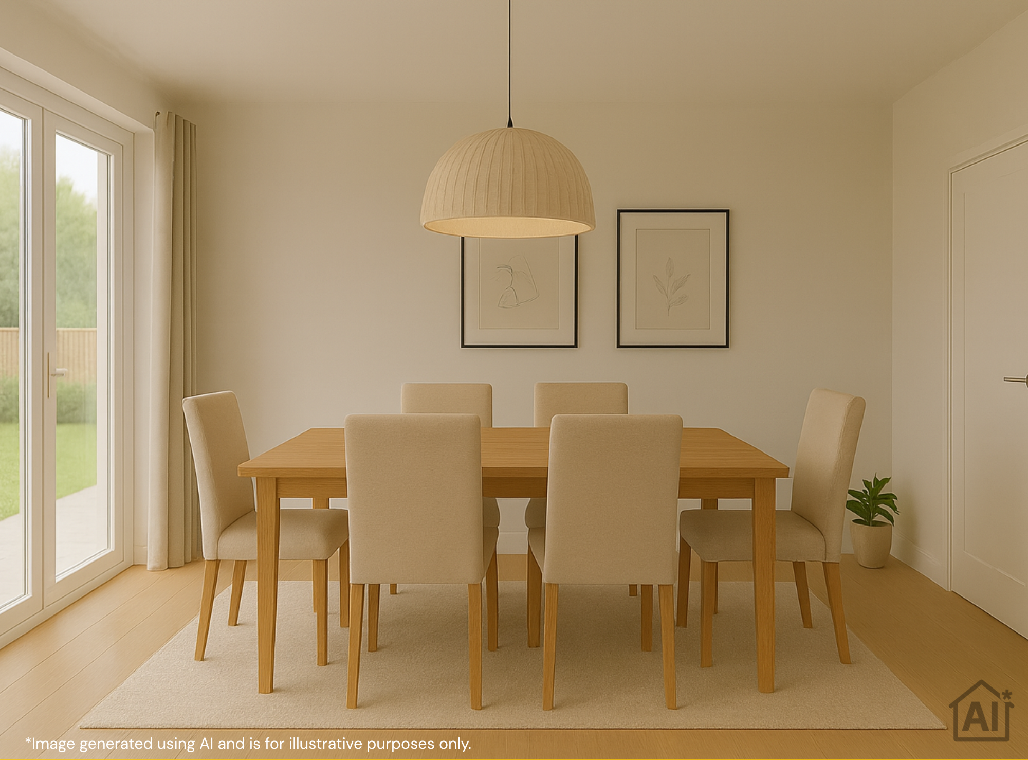 Buckley Place AI image - dining room