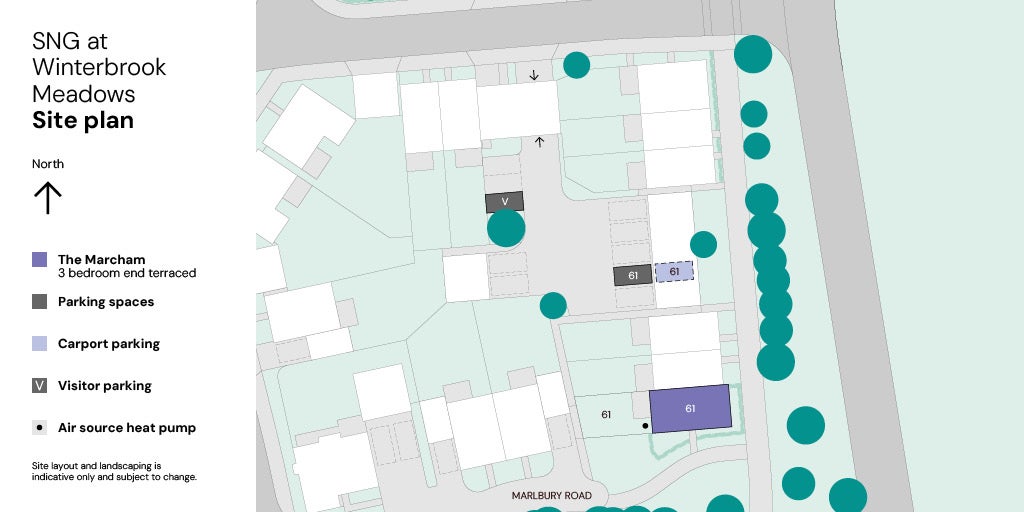 Site plan for Plot 61