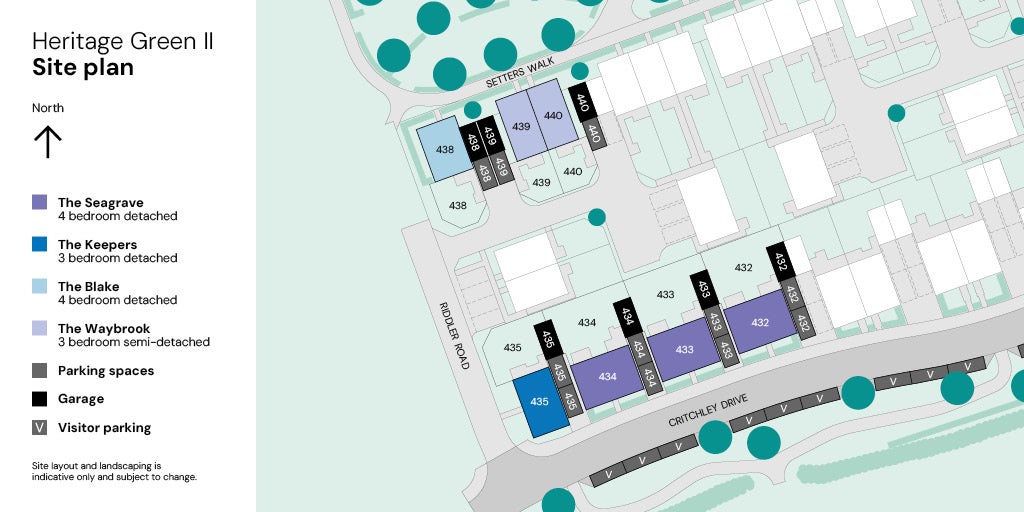 Site plan - Plots 432-440