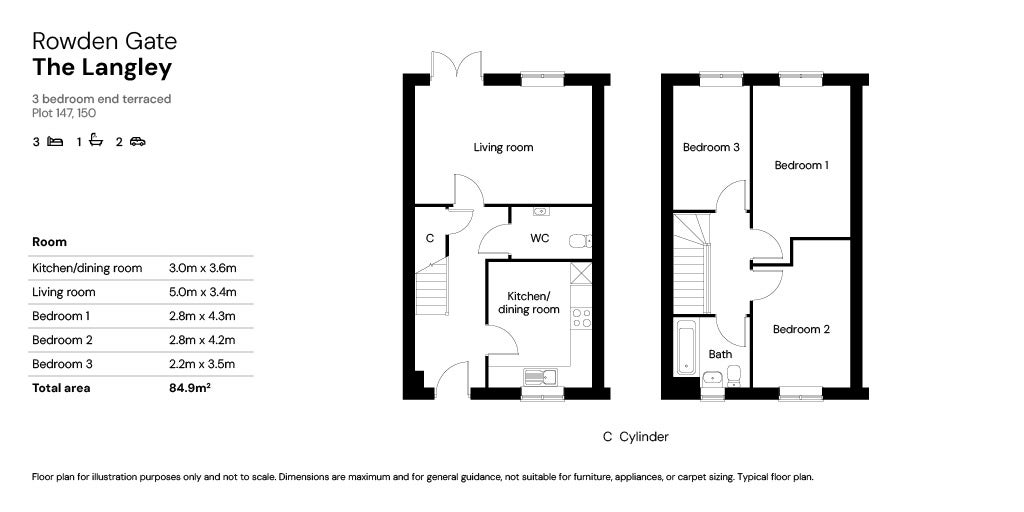 Plots 147 & 150 floor plan