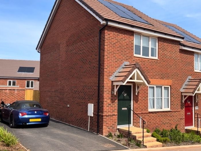 Exterior photo of Paul's home at Heritage Green, featuring a private driveway to the side of the house.