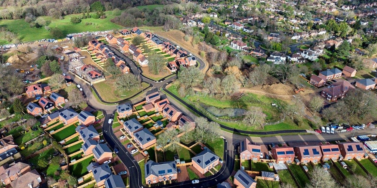 SNG at Emmer Green Drive drone image #2