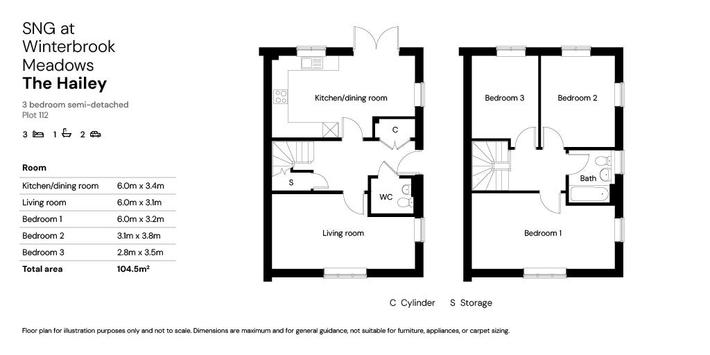 SNG at Winterbrook Meadows - floor plan plot 112