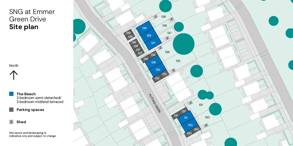 SNG at Emmer Green Drive site plan