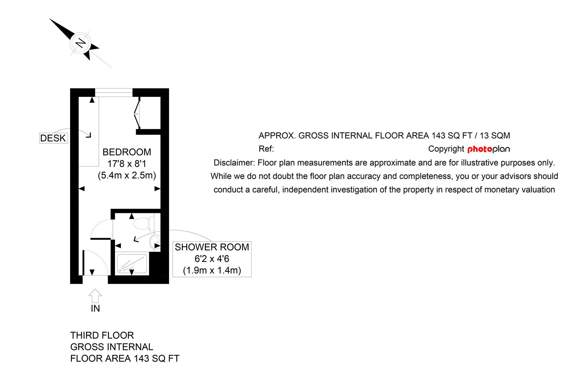 A floor plan of a room at Bavaria Road