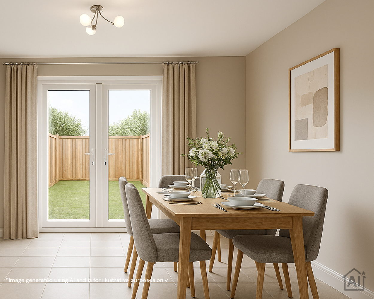 Buckley Place AI image - dining room