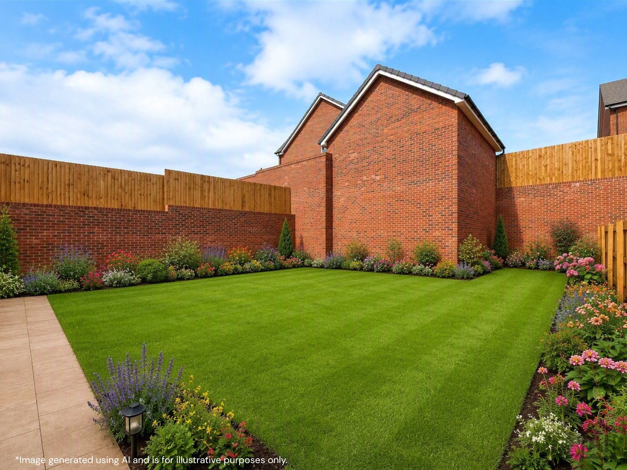 Heritage Green III plot 545 enhanced garden