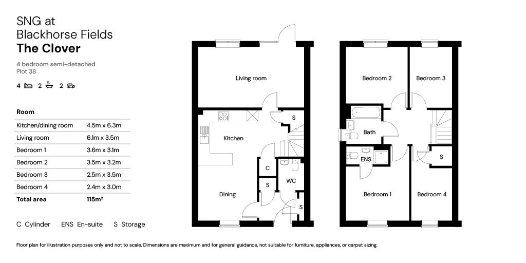 Floor plan - Plots 38